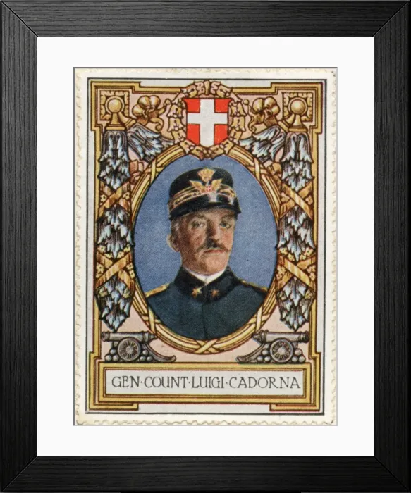 Framed Print : Luigi Cadorna / Stamp Framed Print : Luigi Cadorna / Stamp