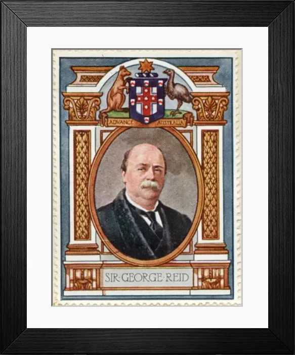 Framed Print : Sir George Houstoun Reid  /  Stamp