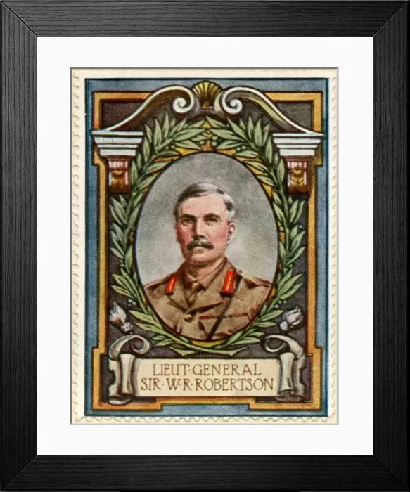 Framed Print : Field Marshal Sir Robertson  /  Stamp