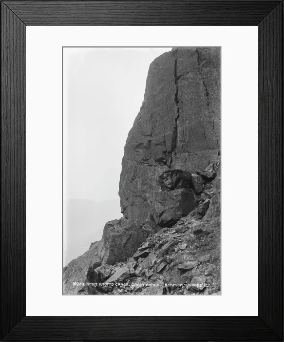 Framed Print : Kent Knotts Crack, Great Gable Framed Print : Kent Knotts Crack, Great Gable