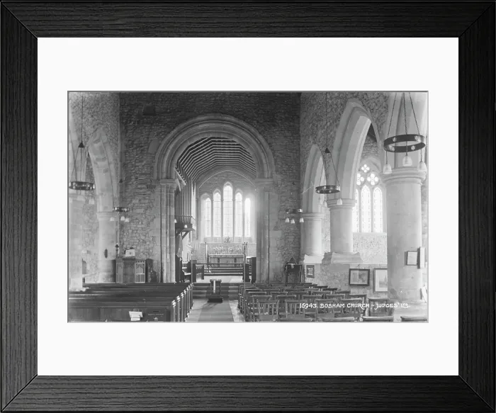 Framed Print : Interior of Bosham Church Framed Print : Interior of Bosham Church