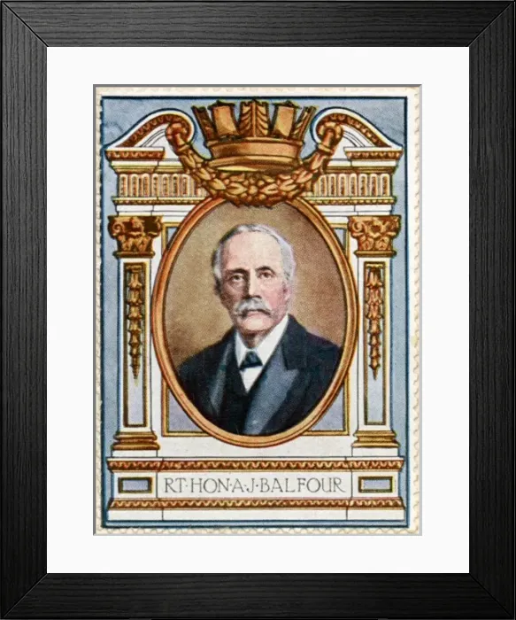 Framed Print : Arthur James Balfour / Stamp Framed Print : Arthur James Balfour / Stamp