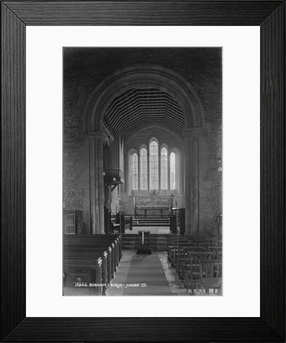 Framed Print : Interior of Bosham Church Framed Print : Interior of Bosham Church