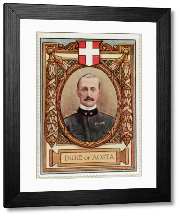 Framed Print : Duke of Aosta / Stamp Framed Print : Duke of Aosta / Stamp