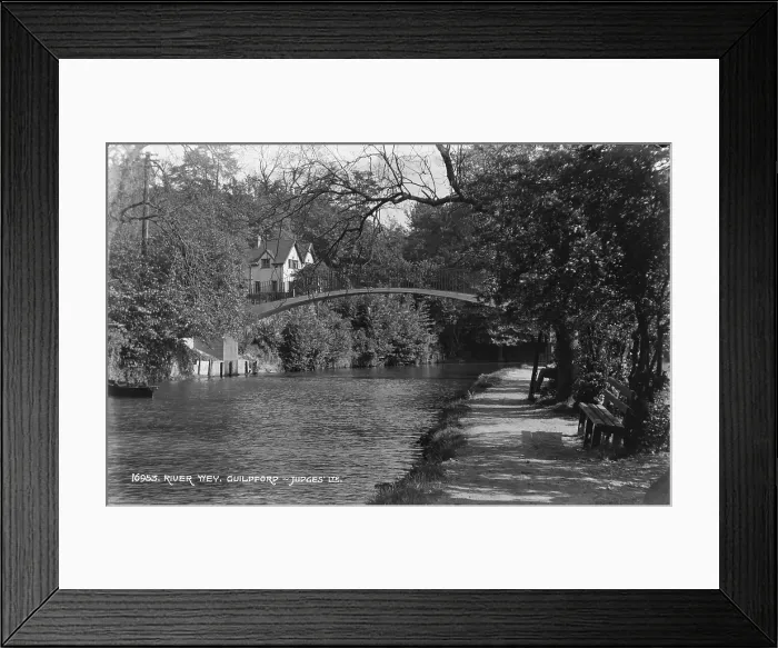 Framed Print : River Wey in Guildford Framed Print : River Wey in Guildford