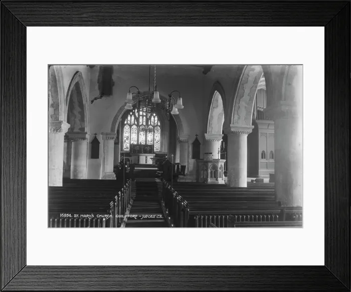 Framed Print : Interior of St. Mary's Church Framed Print : Interior of St. Mary's Church
