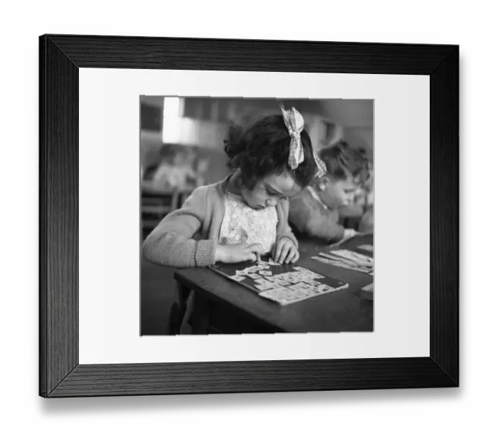 Framed Print : Alphabet education, 1955 Framed Print : Alphabet education, 1955