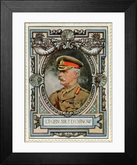 Framed Print : Lieut-General Sir Thomas D Oyly Snow / Stamp Framed Print : Lieut-General Sir Thomas D Oyly Snow / Stamp