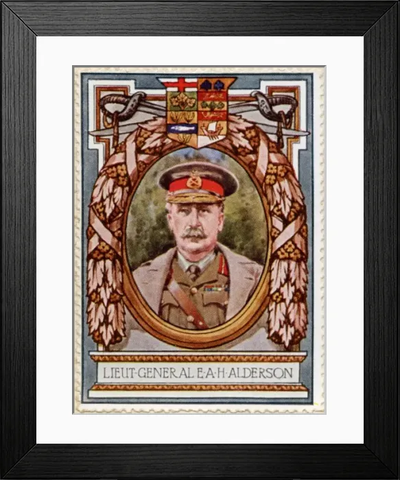 Framed Print : Lieutenant General Alderson / Stamp Framed Print : Lieutenant General Alderson / Stamp