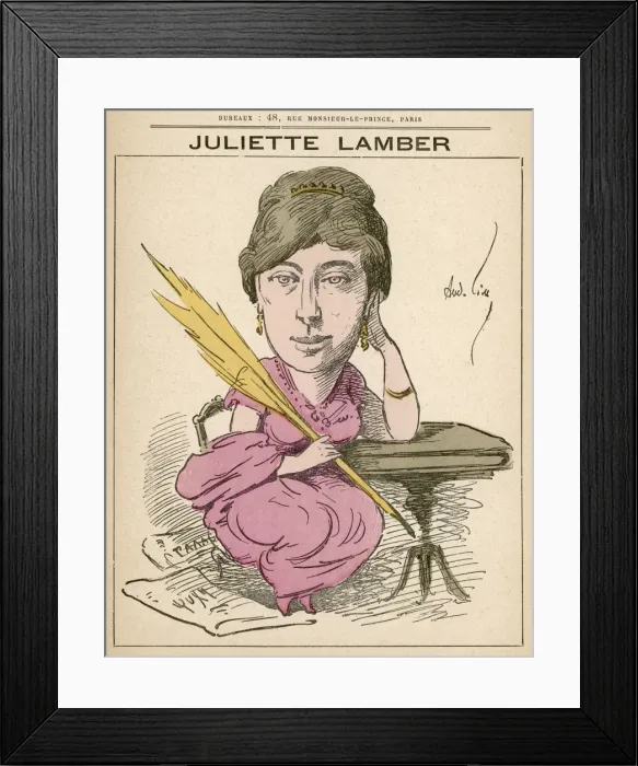 Framed Print : Juliette Adam (nee Lamber) / Gill Framed Print : Juliette Adam (nee Lamber) / Gill