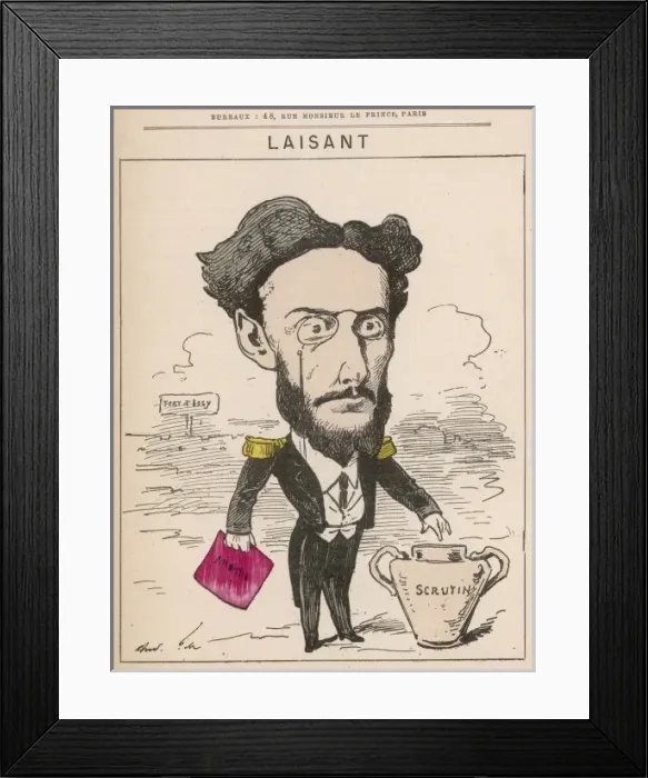 Framed Print : Charles Ange Laisant / Gill Framed Print : Charles Ange Laisant / Gill