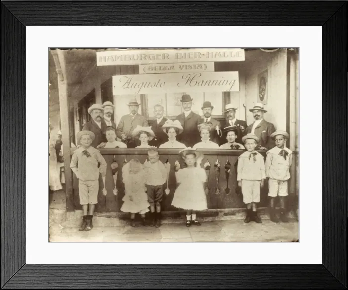 Framed Print : Argentina - Hamburger German Bier Halle Framed Print : Argentina - Hamburger German Bier Halle