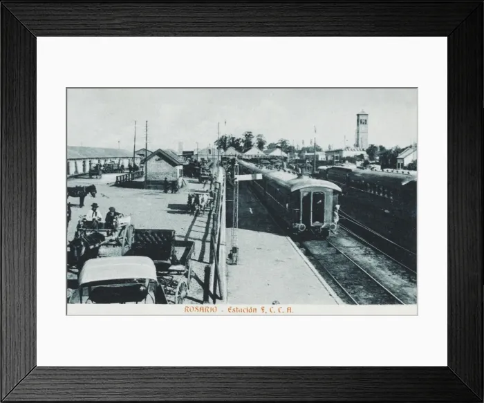 Framed Print : Argentina - Railway Station, Rosario Framed Print : Argentina - Railway Station, Rosario