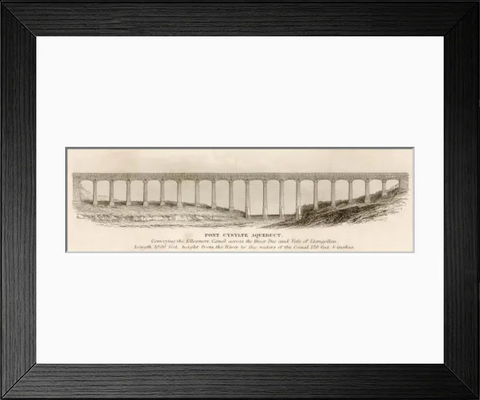 Framed Print : The Pontcysyllte Aqueduct Framed Print : The Pontcysyllte Aqueduct