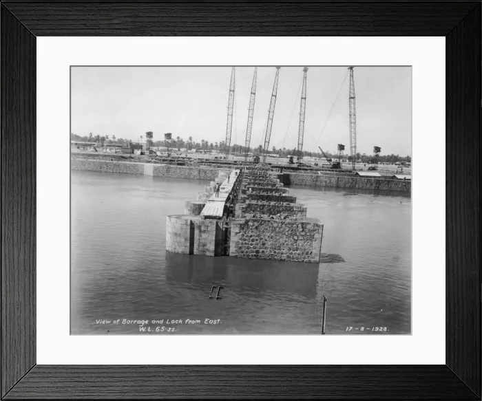 Framed Print : The Nag Hammadi Barrage (Dam) - Egypt Framed Print : The Nag Hammadi Barrage (Dam) - Egypt