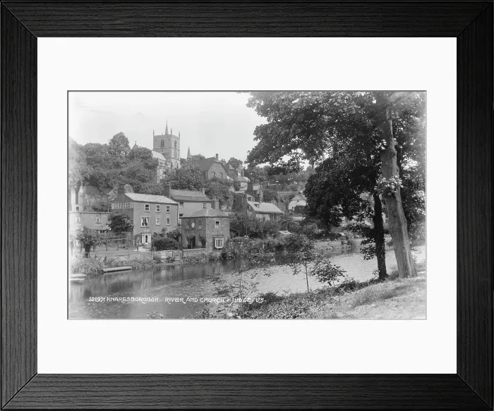 Framed Print : Knaresborough River and Church Framed Print : Knaresborough River and Church