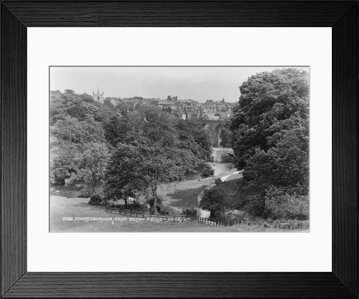 Framed Print : Knaresborough from Bilton Fields Framed Print : Knaresborough from Bilton Fields