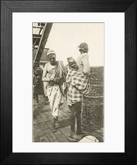 Framed Print : Angola - Ferry Passengers Framed Print : Angola - Ferry Passengers