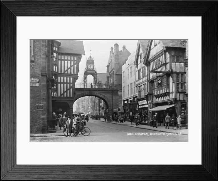 Framed Print : Eastgate in Chester Framed Print : Eastgate in Chester