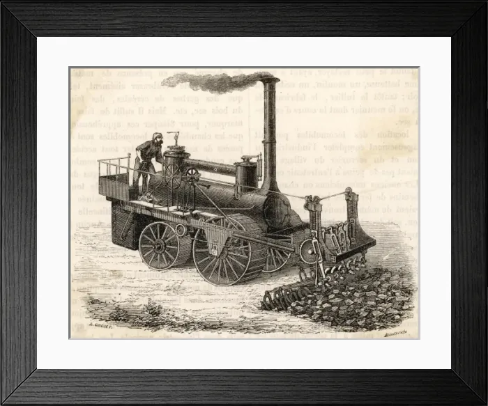 Framed Print : Preliminary preparation for a road surface Framed Print : Preliminary preparation for a road surface