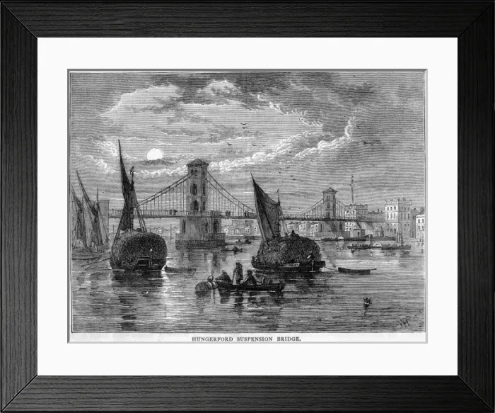 Framed Print : Hungerford Bridge Framed Print : Hungerford Bridge