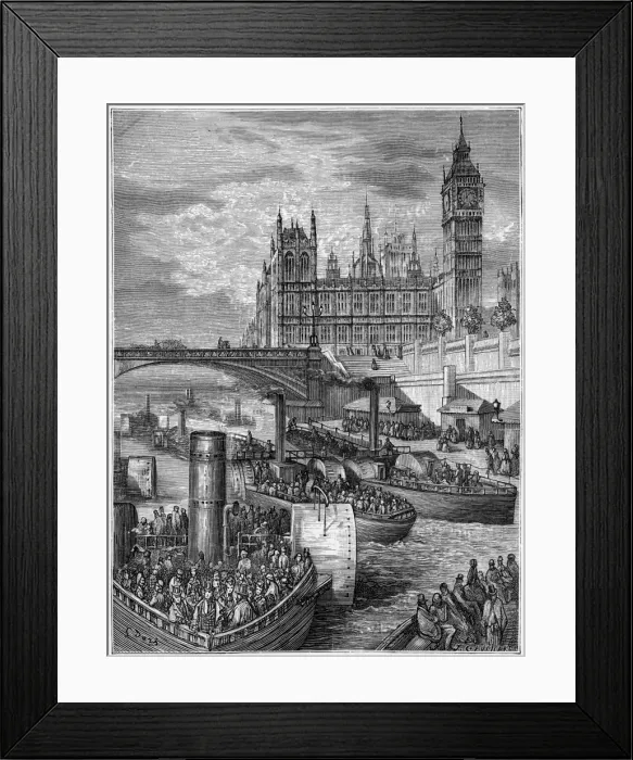 Framed Print : Boats at Westminster Framed Print : Boats at Westminster