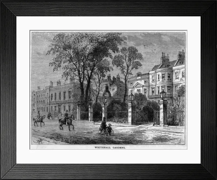 Framed Print : Whitehall Gardens Framed Print : Whitehall Gardens