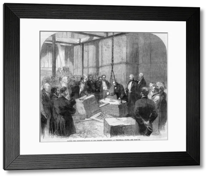 Framed Print : Thames Embankment Starts Framed Print : Thames Embankment Starts