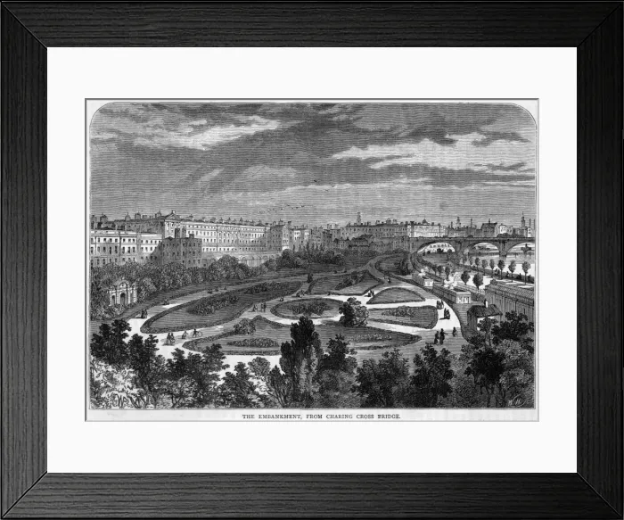 Framed Print : Embankment Gardens Framed Print : Embankment Gardens