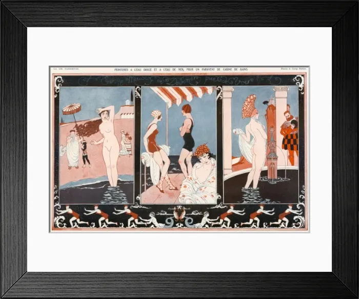 Framed Print : Bathing through Histoty Framed Print : Bathing through Histoty