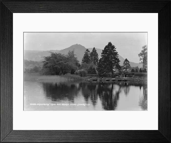 Framed Print : Grasmere Lake and Helm Crag Framed Print : Grasmere Lake and Helm Crag