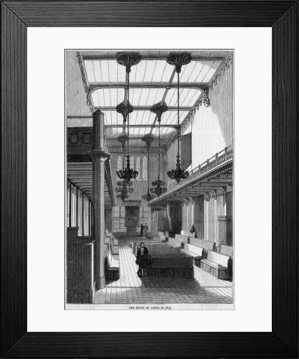 Framed Print : House of Lords 1835 Framed Print : House of Lords 1835