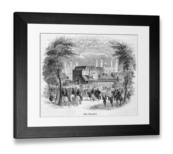 Framed Print : Whitehall Tiltyard Framed Print : Whitehall Tiltyard