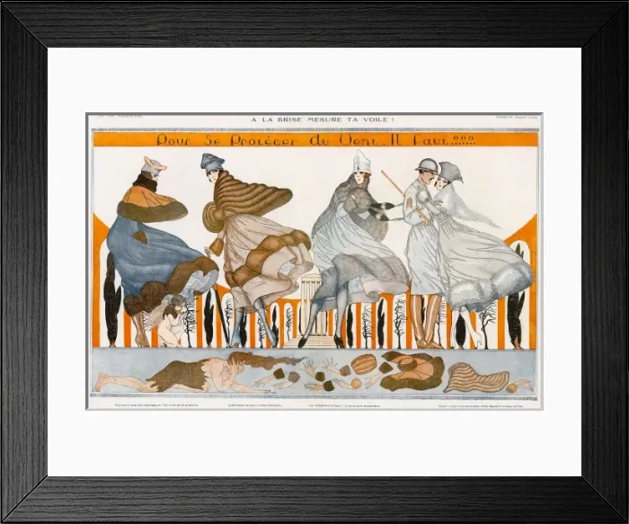 Framed Print : Windy Weather 1918 Framed Print : Windy Weather 1918