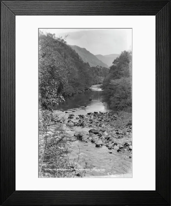 Framed Print : Scenic View of Borrowdale River Framed Print : Scenic View of Borrowdale River