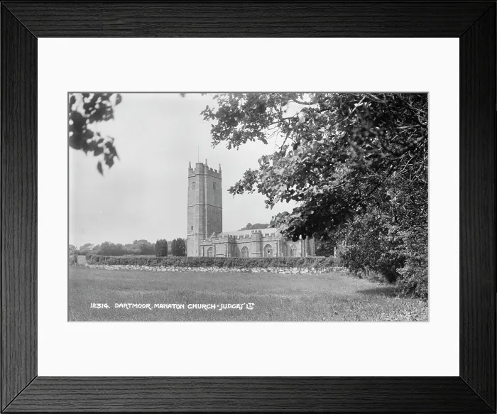 Framed Print : Manaton Church in Dartmoor Framed Print : Manaton Church in Dartmoor