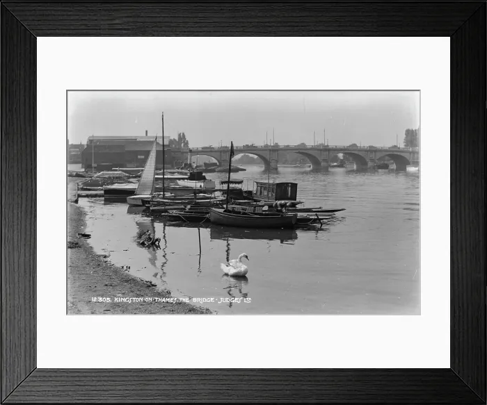 Framed Print : The Bridge at Kingston on Thames Framed Print : The Bridge at Kingston on Thames