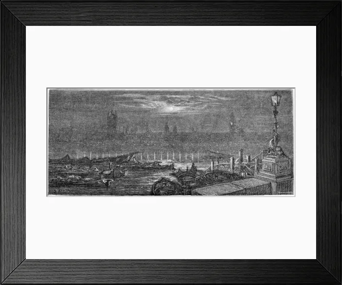 Framed Print : Thames at Night Framed Print : Thames at Night