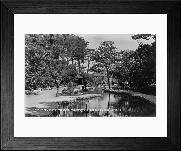 Framed Print : The Miniature English Channel at Branksome Chine Framed Print : The Miniature English Channel at Branksome Chine