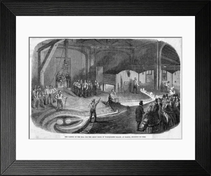 Framed Print : Casting Big Ben Framed Print : Casting Big Ben