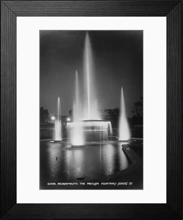 Framed Print : The Pavilion Fountains at Night Framed Print : The Pavilion Fountains at Night