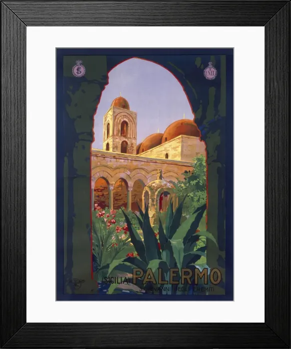 Framed Print : Poster advertising Palermo Framed Print : Poster advertising Palermo