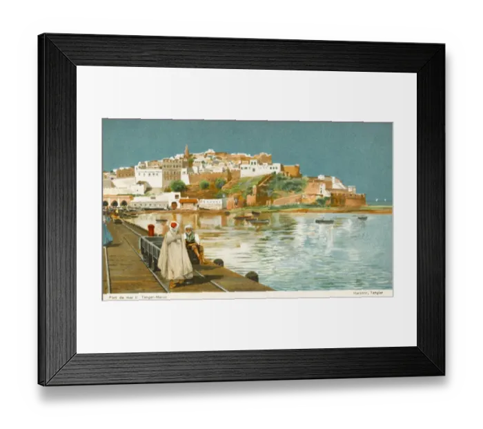 Framed Print : Harbour - Tangiers, Morocco Framed Print : Harbour - Tangiers, Morocco