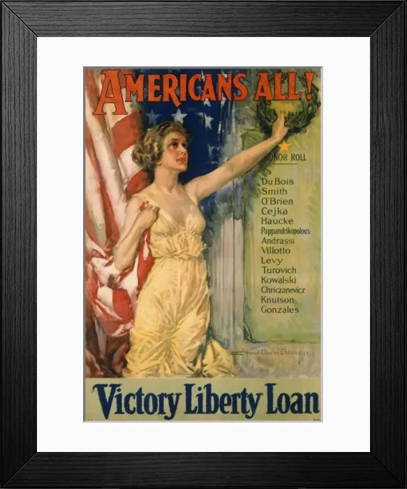Framed Print : Poster advertising Victory Liberty Loans Framed Print : Poster advertising Victory Liberty Loans