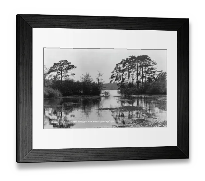 Framed Print : Wisley Hut Pond Framed Print : Wisley Hut Pond