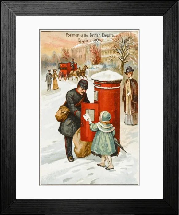 Framed Print : English postman Framed Print : English postman