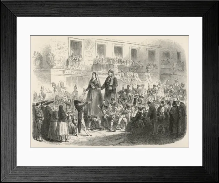 Framed Print : Carnival in Barcelona Framed Print : Carnival in Barcelona