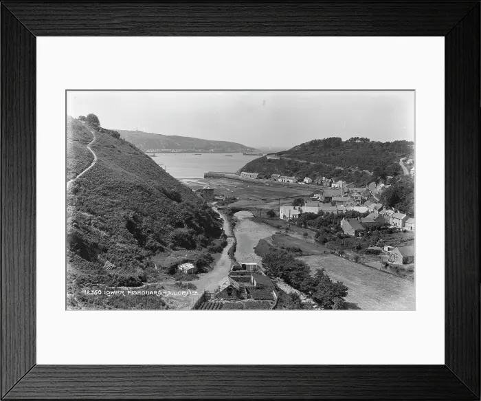 Framed Print : Scenic View of Lower Fishguard Framed Print : Scenic View of Lower Fishguard