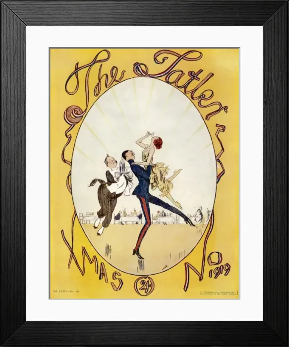 Framed Print : The Tatler Christmas Number front cover 1919
