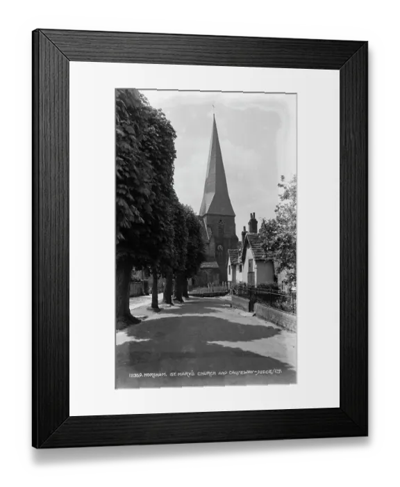 Framed Print : St. Mary's Church and Causeway Framed Print : St. Mary's Church and Causeway